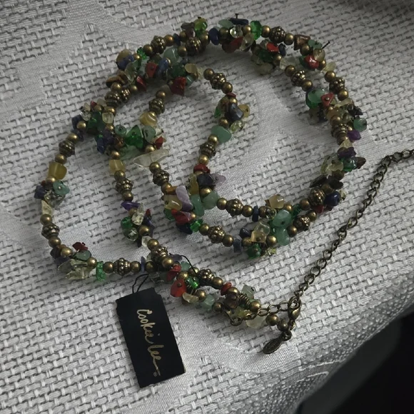 Cookie Lee Multi-Colored Beaded Necklace - Picture 2 of 7